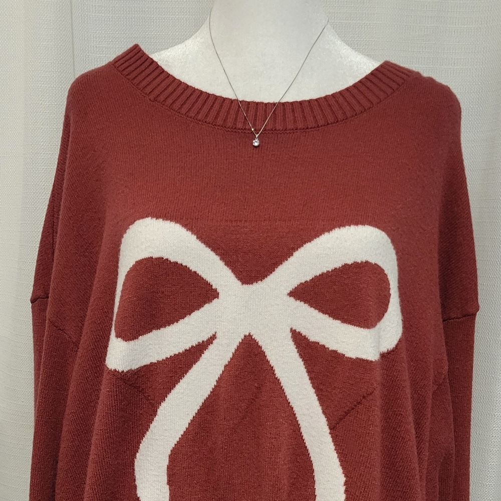 Cozy Bow Tie Sweater
